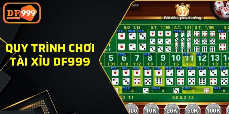 Các thao tác chơi game tài xỉu tại nhà cái DF999